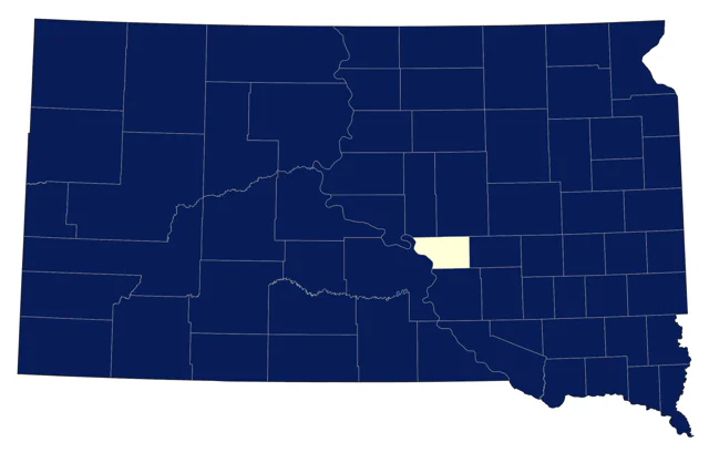 European Starling county map