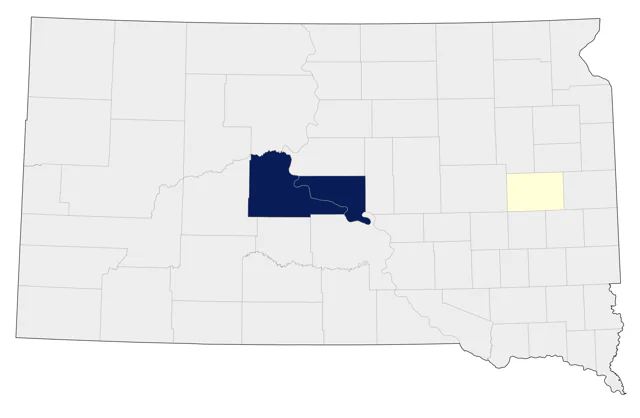 Glaucous-winged Gull county map