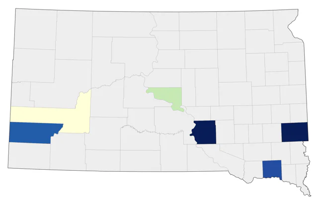 Graylag Goose county map