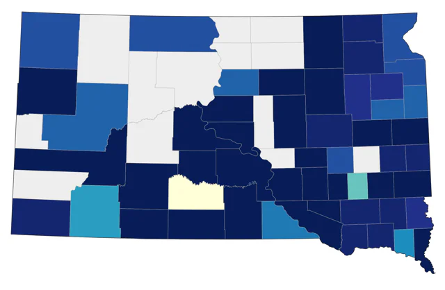Great-tailed Grackle county map
