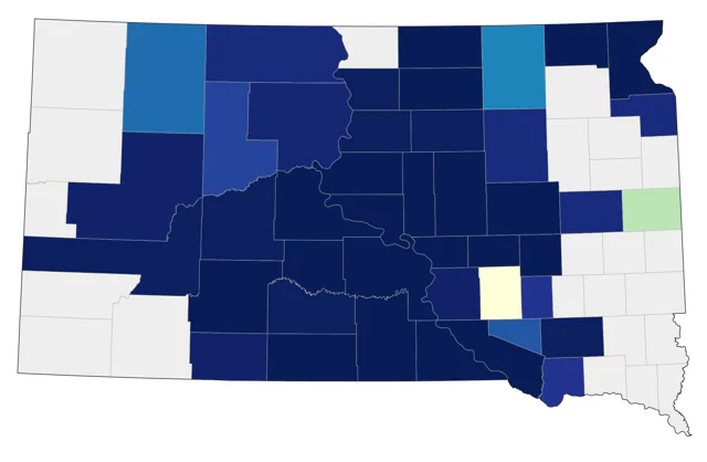 Greater Prairie-Chicken county map