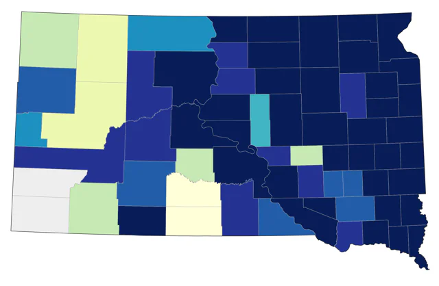 Greater White-fronted Goose county map