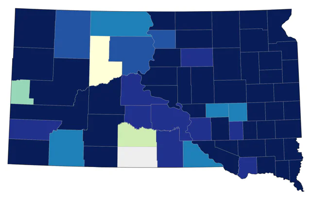 Greater Yellowlegs county map