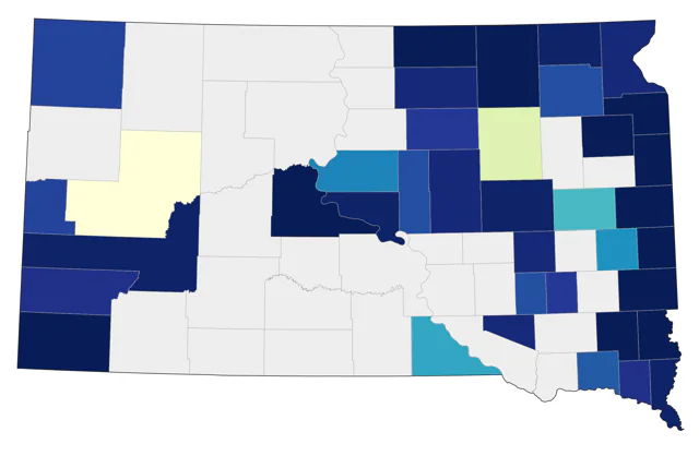 Hermit Thrush county map