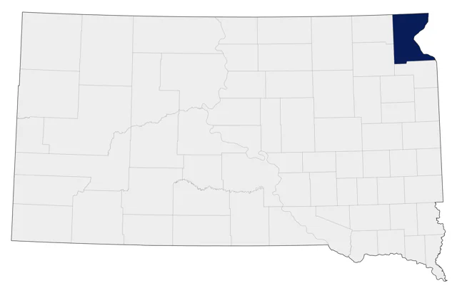 Hermit Warbler county map