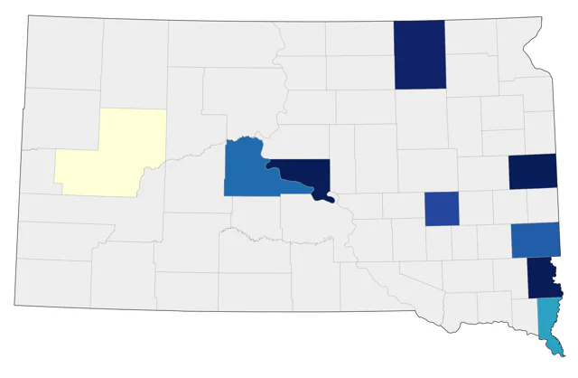 Hooded Warbler county map