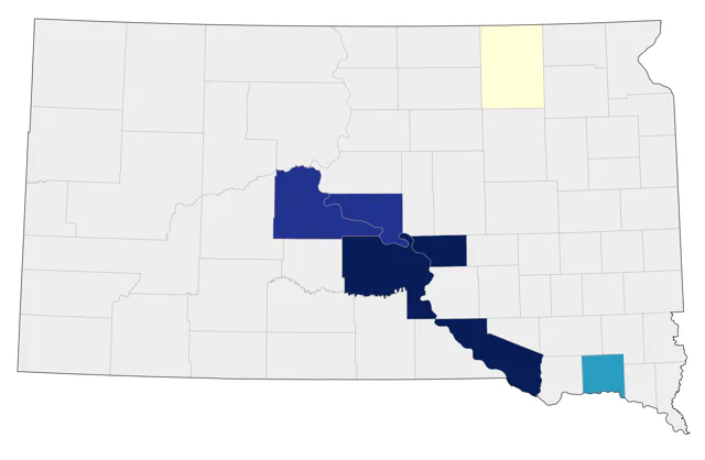 Little Gull county map
