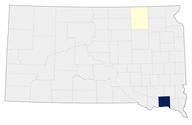 Mandarin Duck county map
