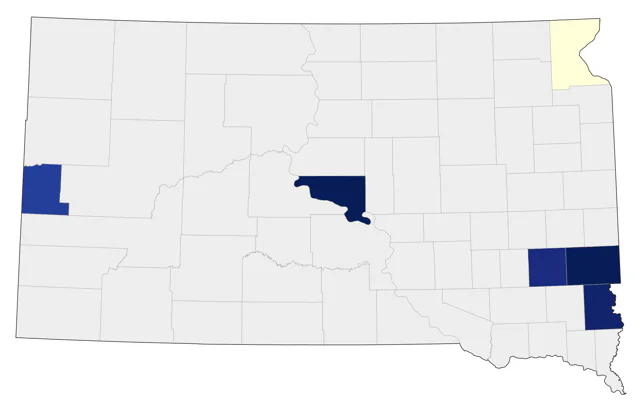 Mississippi Kite county map