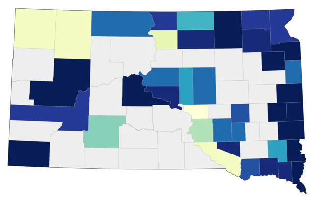 Mourning Warbler county map