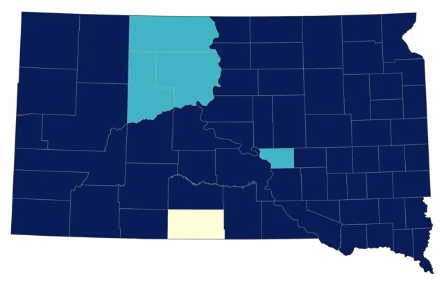 Northern House Wren county map