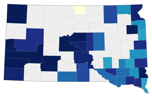 Northern Saw-whet Owl county map