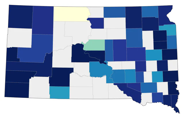 Olive-sided Flycatcher county map
