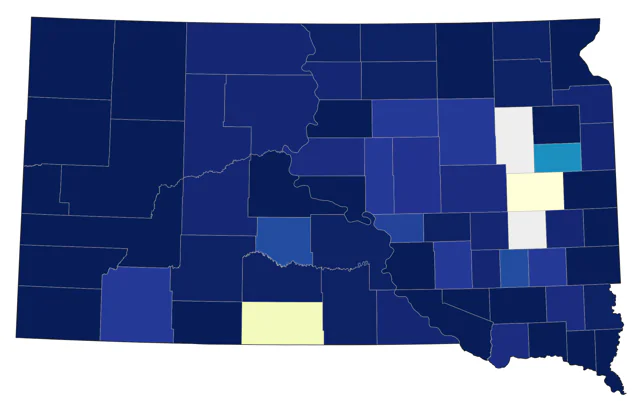 Pine Siskin county map