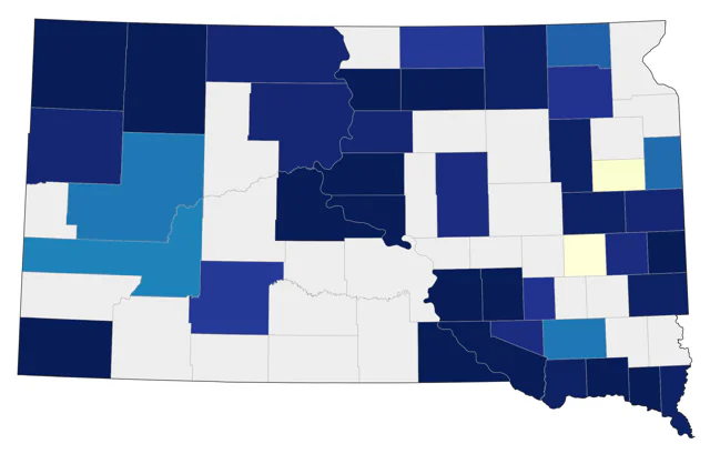 Piping Plover county map