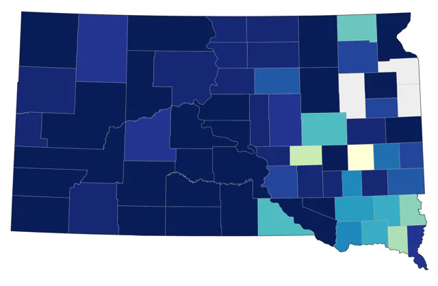Prairie Falcon county map