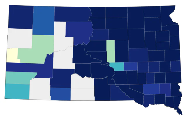 Purple Martin county map