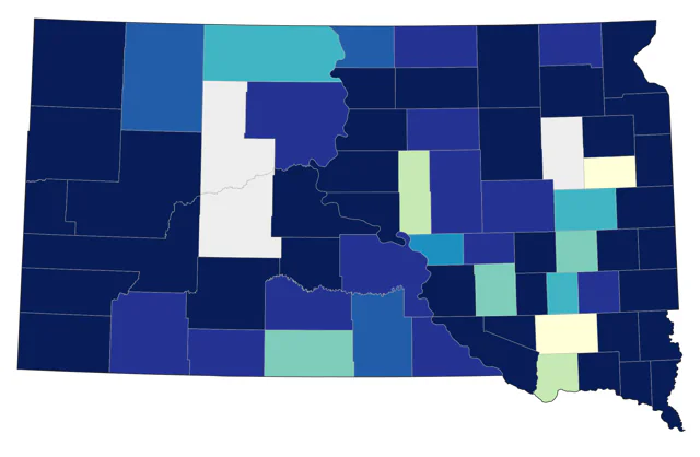 Red-breasted Nuthatch county map