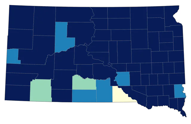 Redhead county map