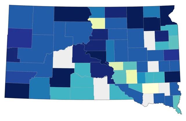 Redpoll county map
