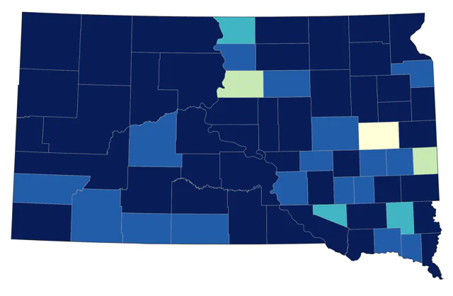 Rough-legged Hawk county map