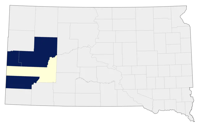 Ruffed Grouse county map