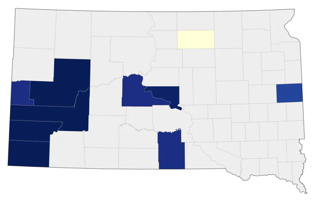 Rufous Hummingbird county map