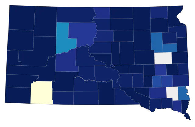 Sandhill Crane county map