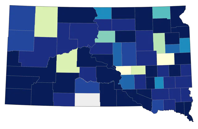 Sharp-shinned Hawk county map