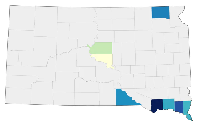 Snowy Plover county map