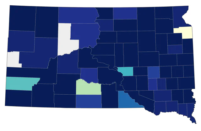 Stilt Sandpiper county map