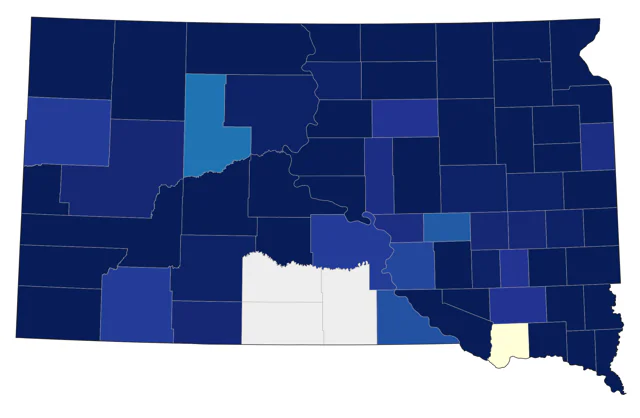 Tennessee Warbler county map