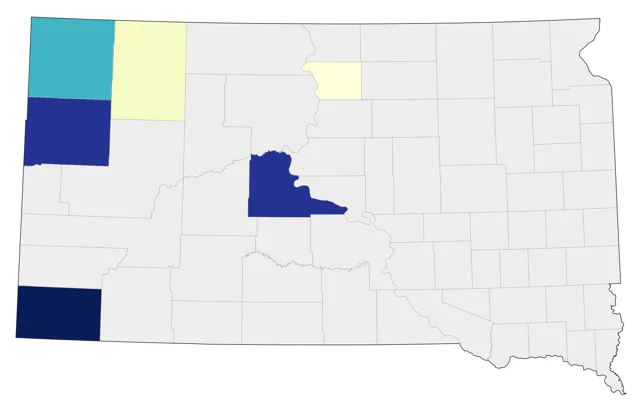 Thick-billed Longspur county map