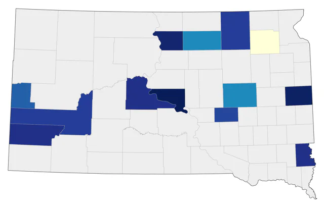 Varied Thrush county map