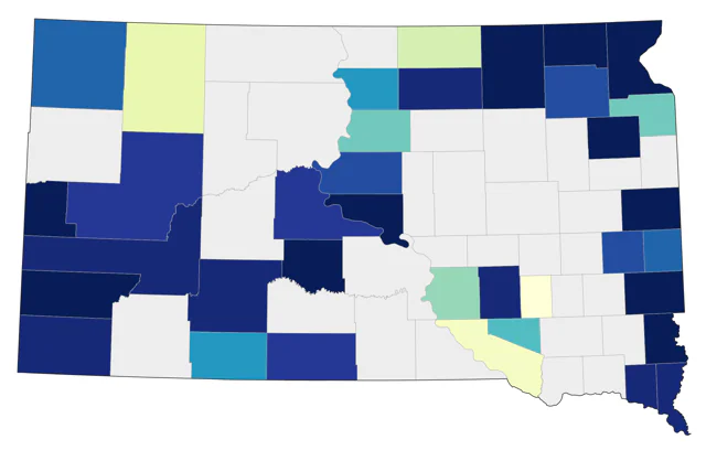 Veery county map