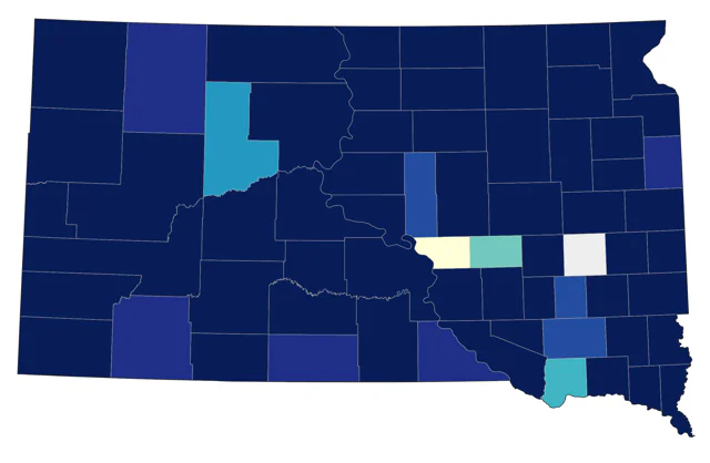 White-crowned Sparrow county map