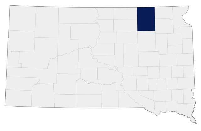 White Ibis county map
