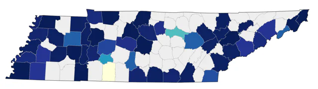 Alder Flycatcher county map