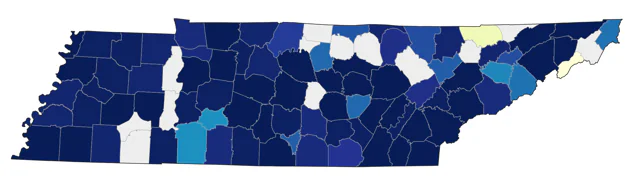 American Barn Owl county map