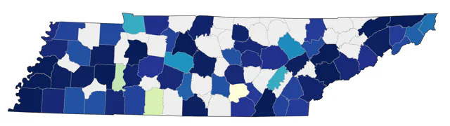 American Bittern county map