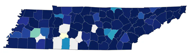 American Black Duck county map