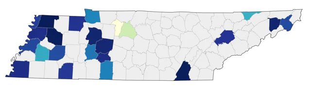 American Goshawk county map