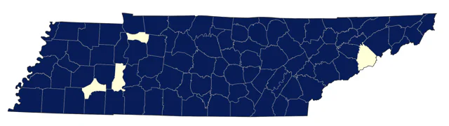 American Kestrel county map