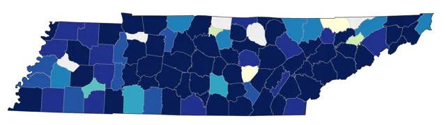 American Woodcock county map