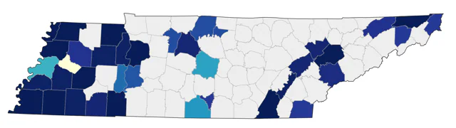 Anhinga county map