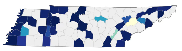 Black-bellied Plover county map