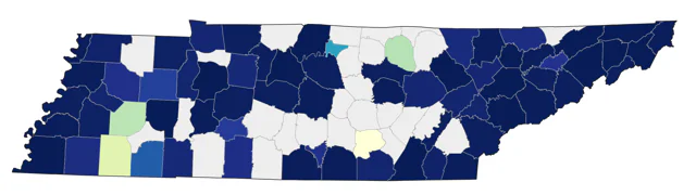 Black-billed Cuckoo county map