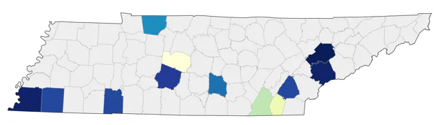 Black-chinned Hummingbird county map