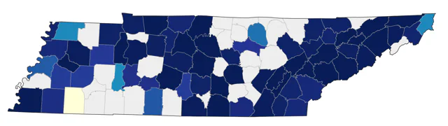Black-crowned Night Heron county map