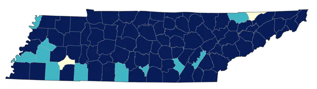 Broad-winged Hawk county map